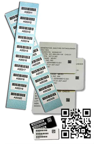 Barcode & QR Code Labels made by Adhesa-Plate