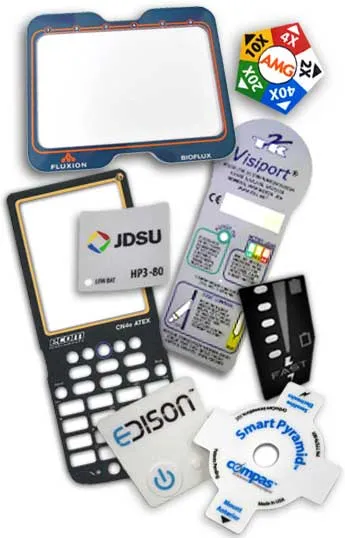 Custom Shape Labels made by Adhesa-Plate